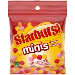 Bonbons à mâcher fruités STARBURST Minis, 191 g image